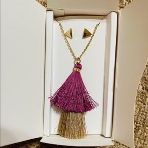 Brand New Lily Star studs and necklace